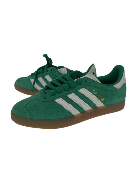 adidas スニーカー GAZELLE 緑白 22.5cm