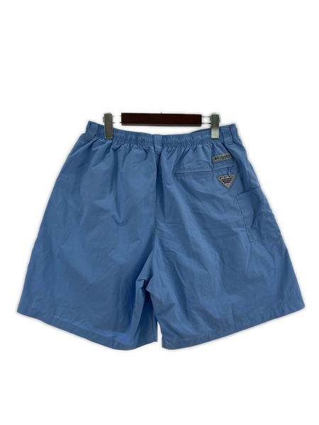 Columbia ショートパンツ PFG ナイロンショーツ 水色 (L)