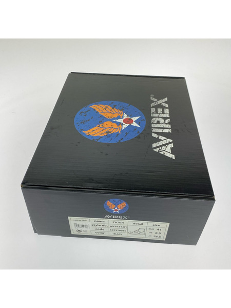 AVIREX ブーツ TIGER 黒 (26.5cm)