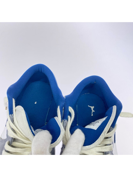 NIKE スニーカー AJ1 LOW Grey and Blue