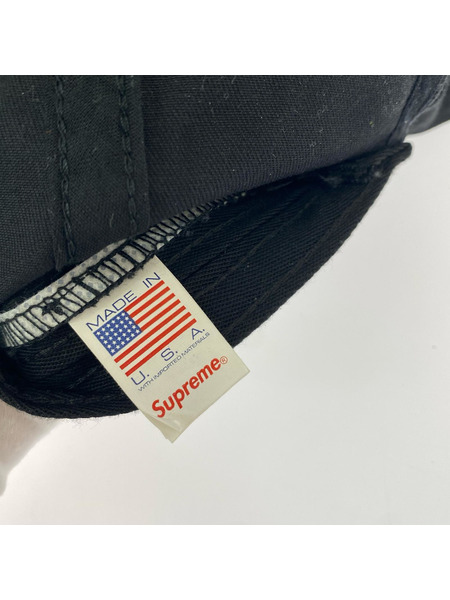 Supreme キャップ Splatter 6-Panel cap BLK