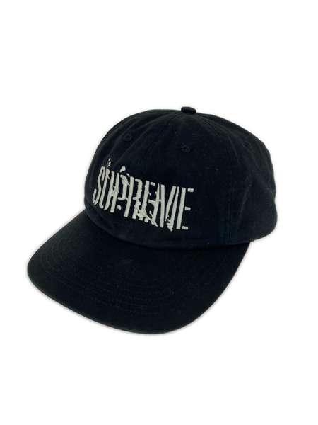 Supreme キャップ Splatter 6-Panel cap BLK