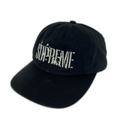 Supreme キャップ Splatter 6-Panel cap BLK