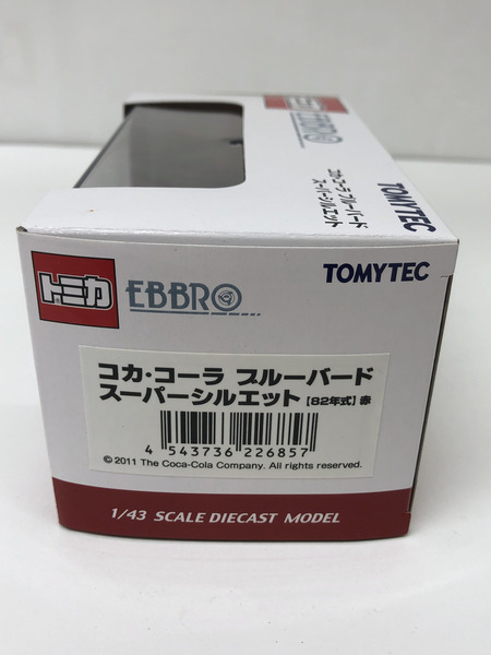 1/43 トミカエブロ 1/43 コカ・コーラ ブルーバード スーパーシルエット