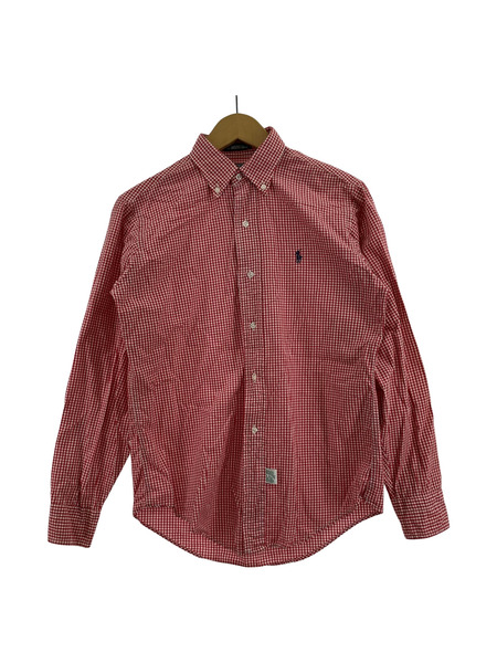 POLO RALPH LAUREN 長袖シャツ USA製 タータンチェックボタンダウンシャツ[値下]
