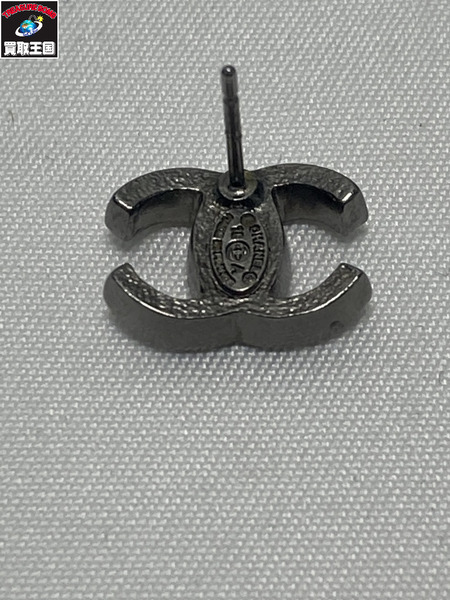 CHANEL ラインストーン ピアス ココマーク シャネル　