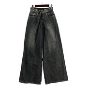 JOHN LAWRENCE SULLIVAN ゛ washed denim wide pants M インディゴ