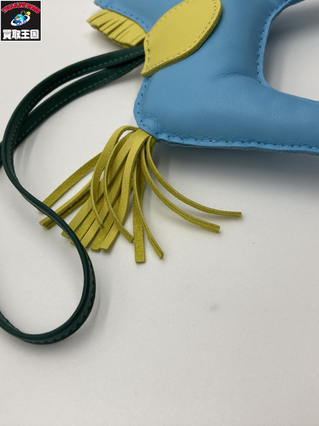 HERMES エルメス バッグチャーム ロデオGM アニューミロ セレスト ライム マラカイト アクセサリー