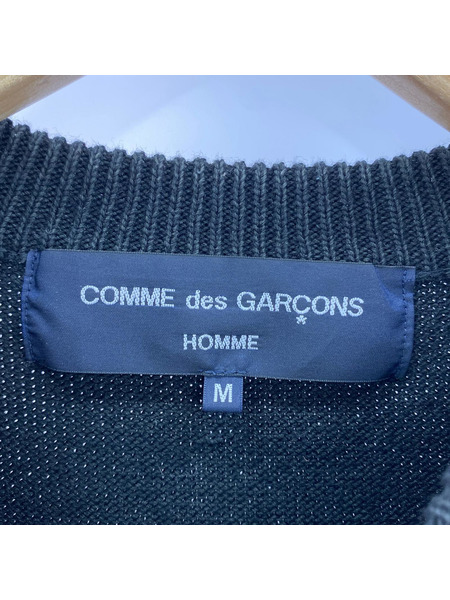 COMME des GARCONS ニット・セーター 23SS LOGO CREW KNIT BLK M