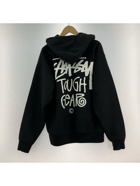 STUSSY パーカー 24SS TOUGH GEAR HOODED ブラック（M）[値下]