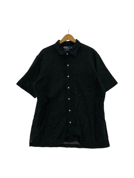 POLO RALPH LAUREN 半袖シャツ CLAYTON Open Coller Shirts BLK