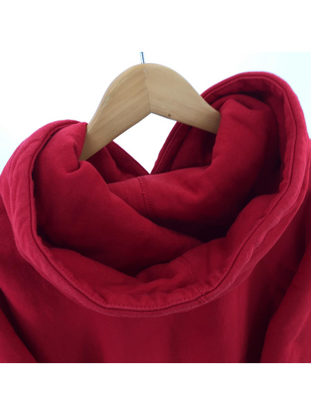 Supreme Box Logo Fooded Sweatshirt RED (M)[値下]