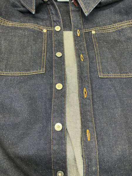 S.Ferragamo DENIM SHIRT デニムシャツ M インディゴ 144284 780577[値下]