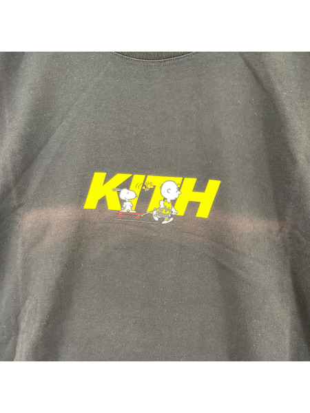 KITH×PEANUTS 25SS Skateboard Logo Tee XXL 黒