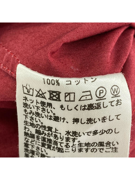 STUDIO NICHOLSON 19SS SHORT SLEEVE CAMP COLLAR SHIRT 赤 (M)