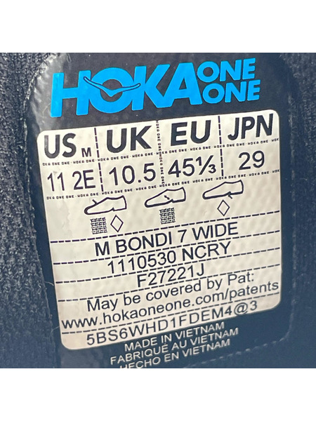 HOKA ONE ONE スニーカー BONDI 7 WIDE 29cm