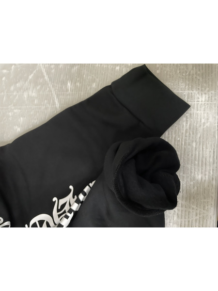 CHROME HEARTS SWTSHRT HD VERTICAL LOGO バーティカルロゴ プルオーバーパーカー XL 黒