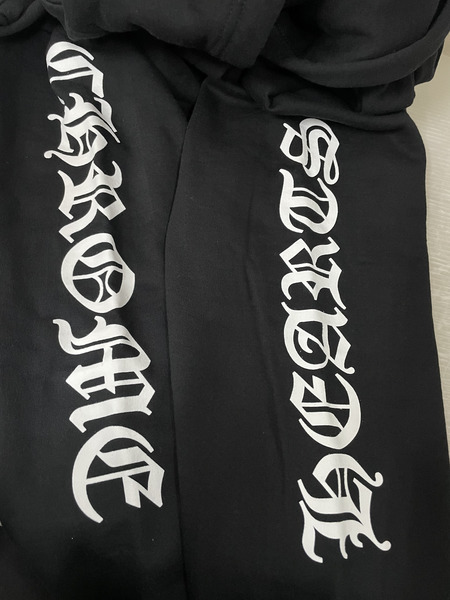 CHROME HEARTS SWTSHRT HD VERTICAL LOGO バーティカルロゴ プルオーバーパーカー XL 黒