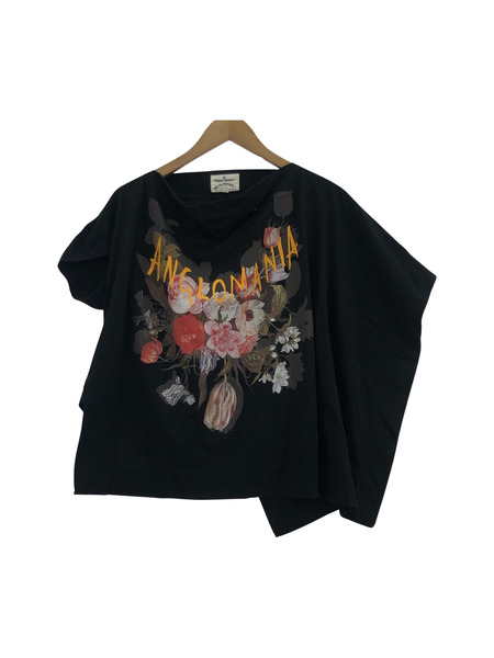 Vivienne Westwood ANGLOMANIA S/S フラワープリント 変形カットソー