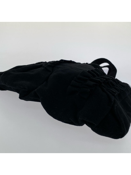 tricot COMME des GARCONS トートバッグ TT-K202 フリル ウール 黒