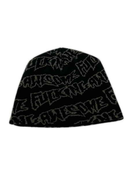 FUCKING AWESOME ニットキャップ STAMP REPEAT SKULLY ビーニー帽 BLK