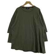 UNDERCOVER コットンレイヤードカットソー B.KHAKI GRA Y  SIZE 4  UC1E4813