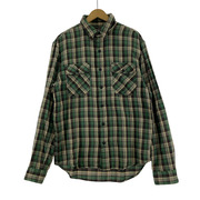 RRL ライトネルシャツ M グリーン系
