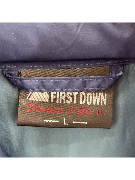 FIRST DOWN ダウンジャケット NVY L