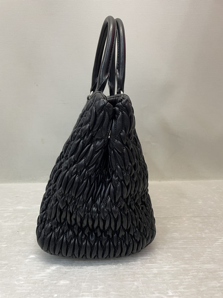 Miu Miu マテラッセ ナッパクリスタル 2WAYバッグ ブラック