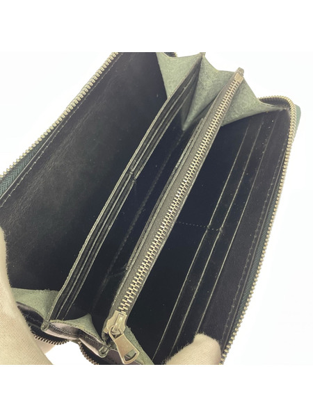 ZOO 長財布 ラウンドファスナー/GRN