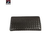 長財布 Bottega Veneta イントレチャート 長財布 茶 156819