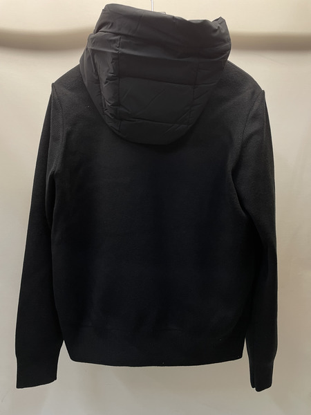 MACKAGE ANDREW-Z リサイクルナイロンニット切替キルティングジャケット L ブラック