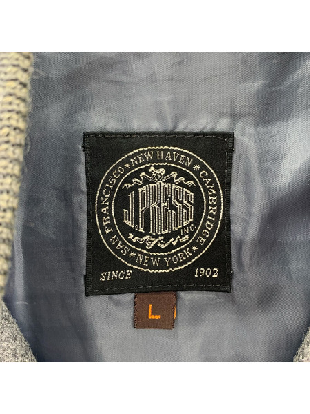 J.PRESS ジャケット 袖レザー スタジャン