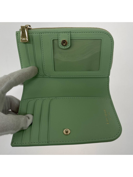 kate spade new york コンパクトウォレット デコ キルテッド コンパクト ウォレット 緑