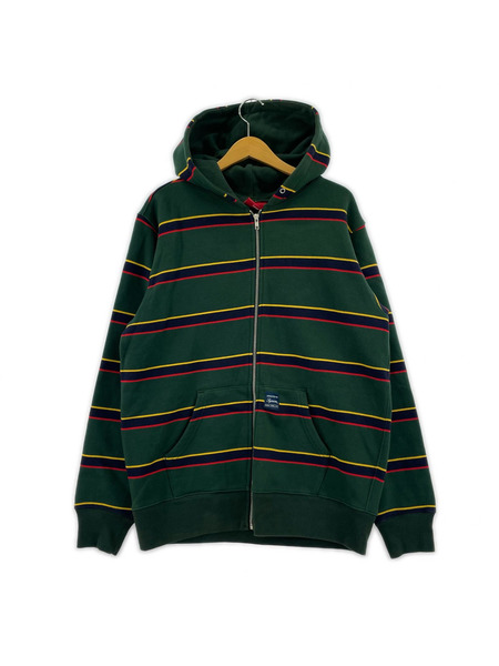 Supreme パーカー（ジップアップ） L ボーダー[値下]