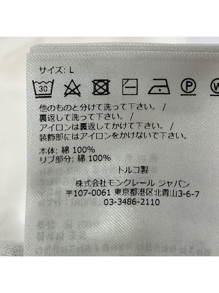 MONCLER 半袖Tシャツ・カットソー H209P8C00004 829FB/ワンポイント/白