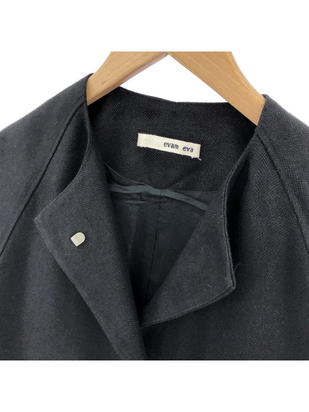 evam eva linen alpaca coar ブラッ