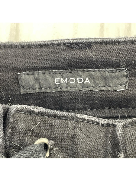 EMODA デニム・ジーンズ Wレースアップハイウエストフレアパギンス