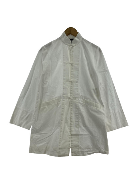 BLACK COMME des GARCONS チャイナシャツ XS ホワイト 1Z-J001 BLACK COMME des GARCONS チャイナシャツ XS ホワイト 1Z-J001