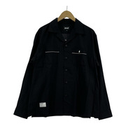 schott 長袖シャツ BOWLING LS SHIRT M 黒
