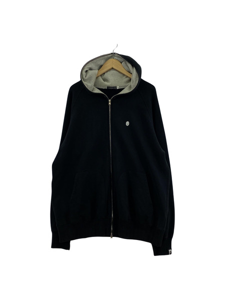 A BATHING APE ブラックパーカー フルジップ APEES フルジップ