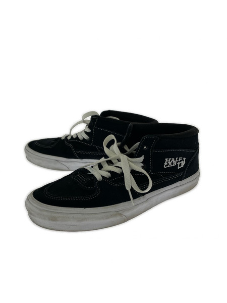 VANS スニーカー HALF CABSKATE  BLACK WHITE 26.5cm