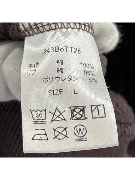 BoTT パーカー(ジップアップ) Sparkle Stitch Zip Hoodie L ブラウン