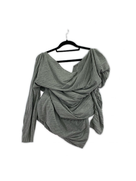 長袖Tシャツ・カットソー OPEN YY トップス (M) 灰