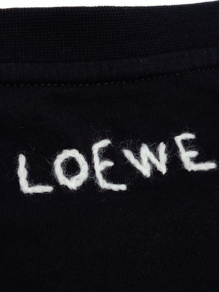 LOEWE/ロゴ/Tシャツ 黒