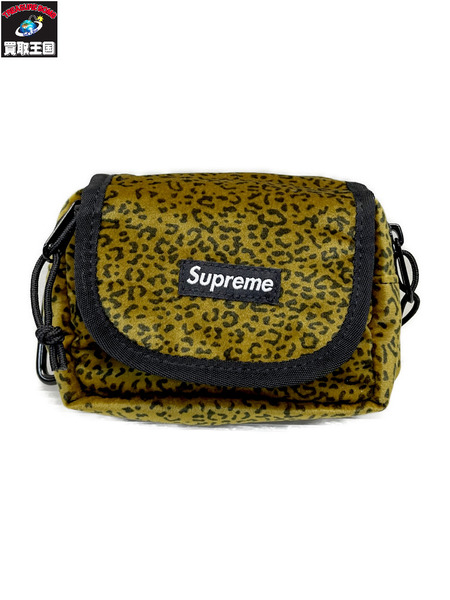 Supreme 25AW Velvet Mini Pouch Tan ミニポーチ 黄[値下]
