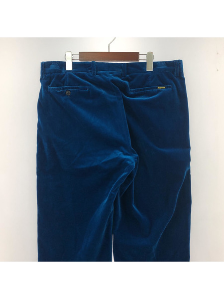 Supreme パンツ Velvet Trouser ベロアパンツ 36 Blue
