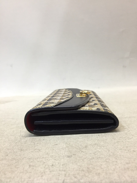 Salvatore Ferragamo フェラガモ 総柄 長財布 PVC レザー 22-D877[値下]