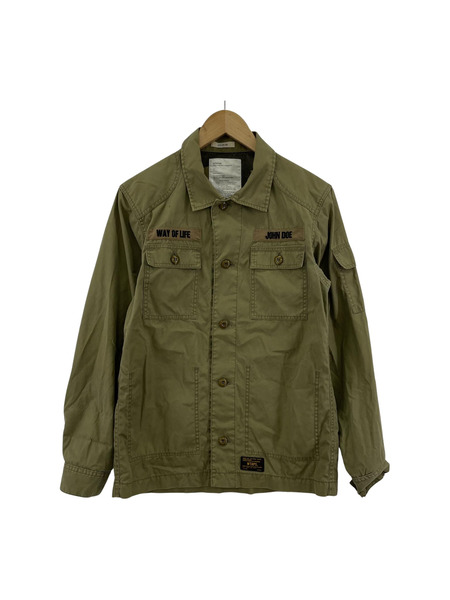 WTAPS/11AW/JUNGLE L/S /ミリタリーシャツ/KHK/1[値下]