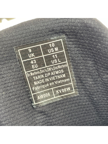 Dr.Martens ブーツ TARIK ZIP ATMOS BLACK ベロア 黒 UK9